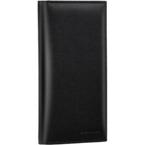 Leather RFID Checkbook Cover Wallet for Men Women Credit Card Holder Slim